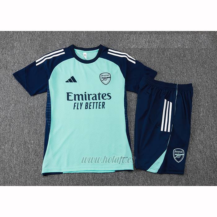 Chandal del Arsenal Manga Corta 2025-2026 Verde - Pantalon Corto